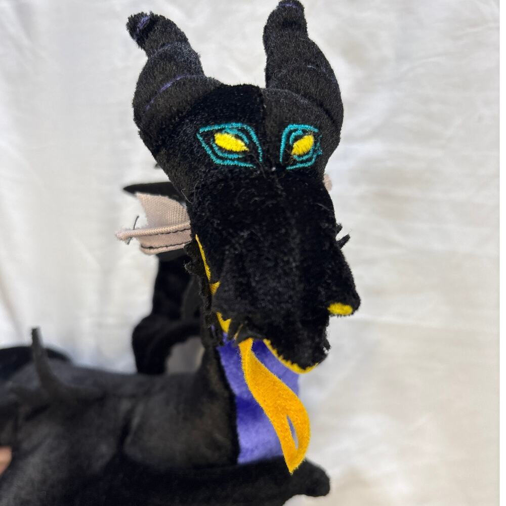 Vintage Disney Maleficent Dragon 13" Plush Sleeping Beauty Bean Bag Toy SZ030621